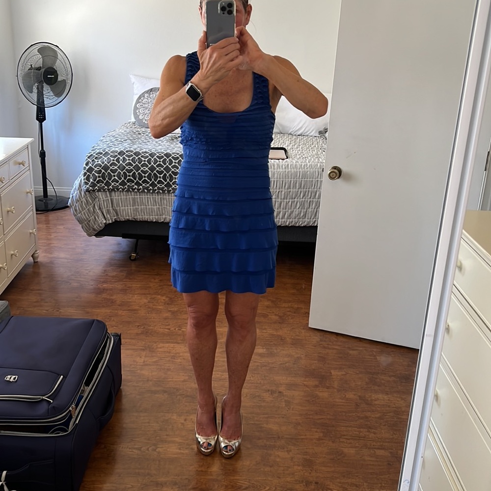 Sexy Chelsea & Violet tiered ruffle (reminiscent of flapper style) dress!
